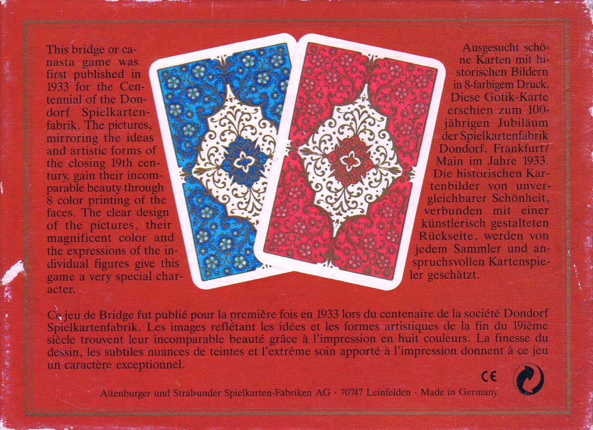 Dondorf Centennial by Altenburg-Stralsunder (ASS) Dondorf Centennial by Altenburg-Stralsunder (ASS)