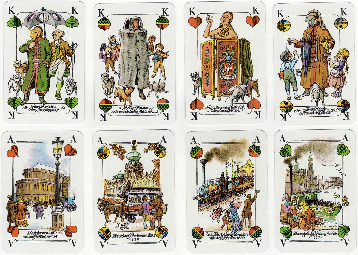 ‘Dresdner Doppelkopf’ with scenes of Dresden, designed by Günter Schmitz, 1989