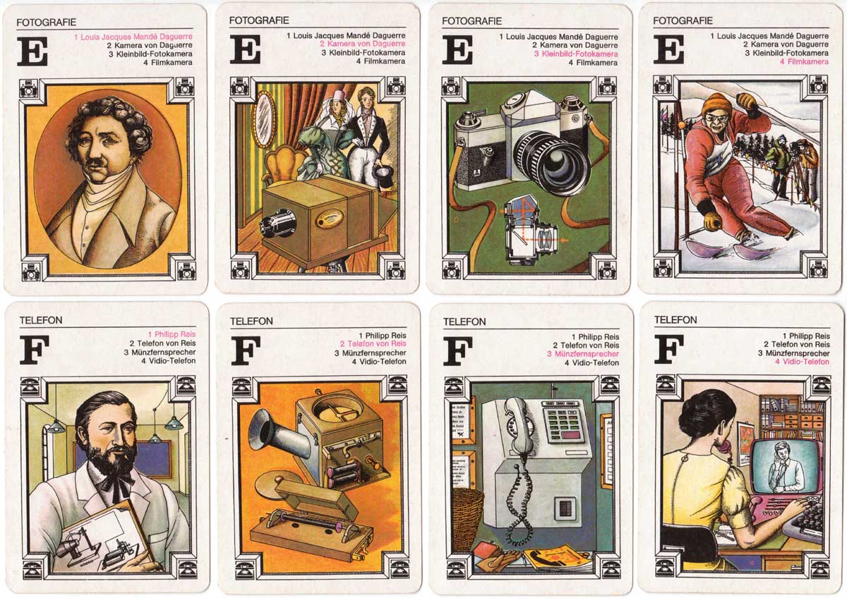 ‘Significant Inventions in Everyday Life’ quartet published by Verlag für Lehrmittel, Pössneck, 1979