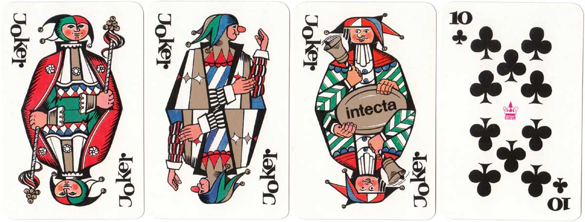 Intecta playing cards designed by Paul Reissmüller, 1982