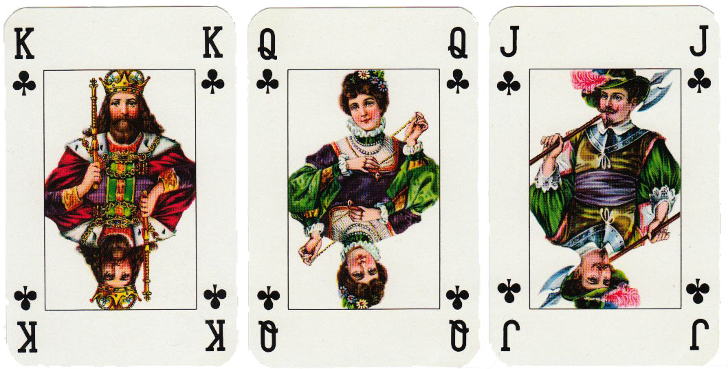 Deck issued to celebrate the Jany Group of Private Investors acquiring a controlling majority of Vereinigte Altenburger und Stralsunder Spielkarten Fabriken, 1983. 