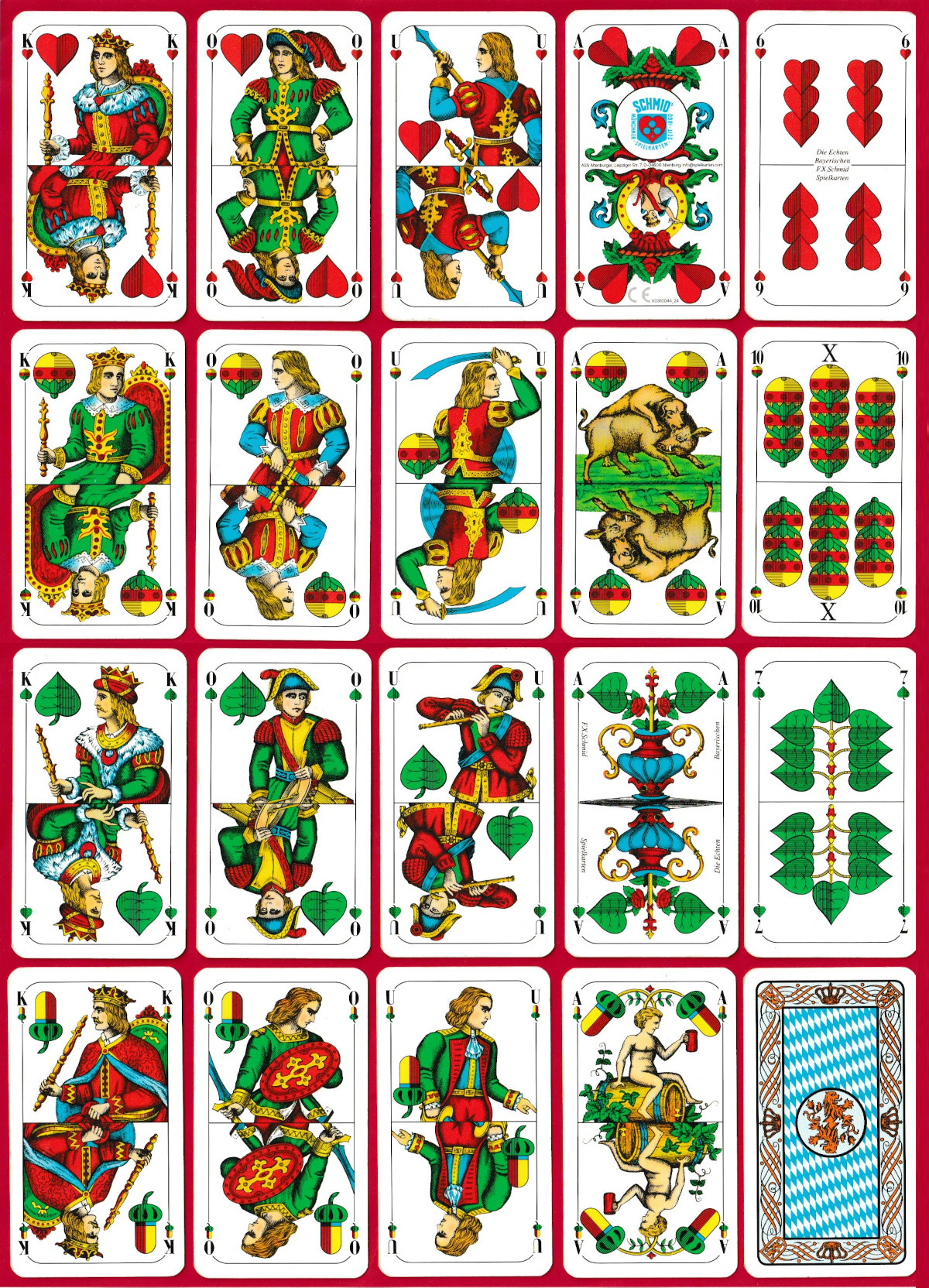 odern F.X. Schmid Bavarian Cards manufactured by ASS Altenburger (Cartamundi), 2025