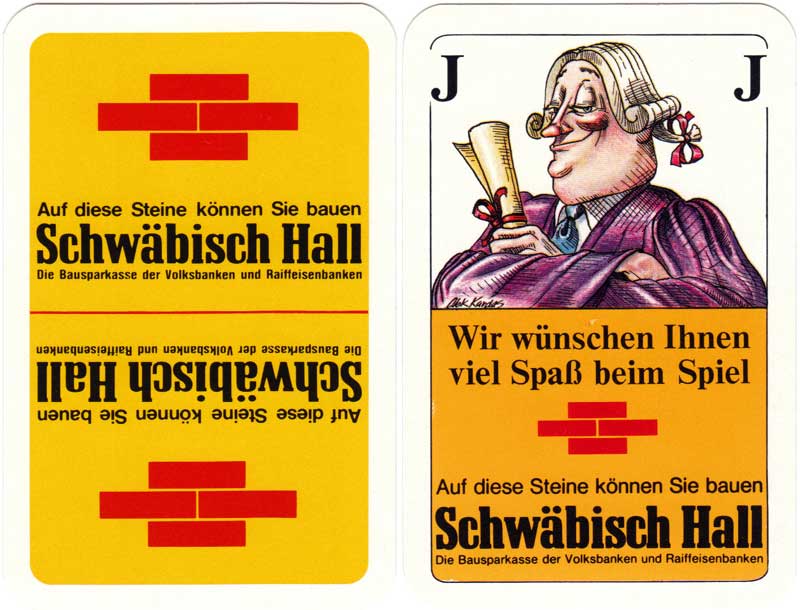 Schwäbisch Hall savings bank publicity deck designed by Alex Kardas, c.1975