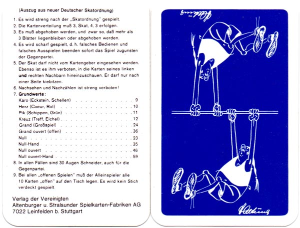 Political “Skat Politisch” published by ASS, 1976