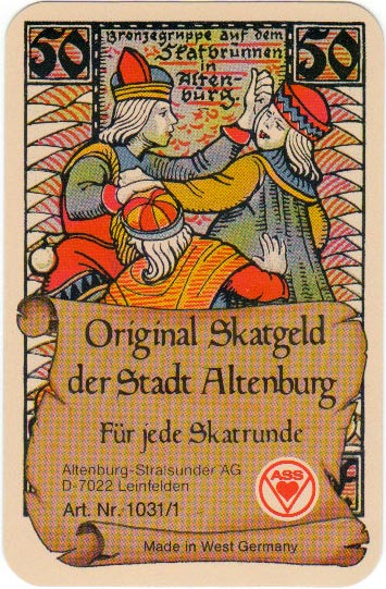 “Original Skatgeld der Stadt Altenburg” featuring the emergency money of 1921 designed by Otto Pech