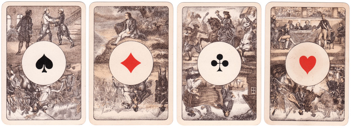 'Rhineland Pattern' with special aces for Java manufactured by Dondorf GmbH, c.1910 'Rhineland Pattern' with special aces for Java manufactured by Dondorf GmbH, c.1910
