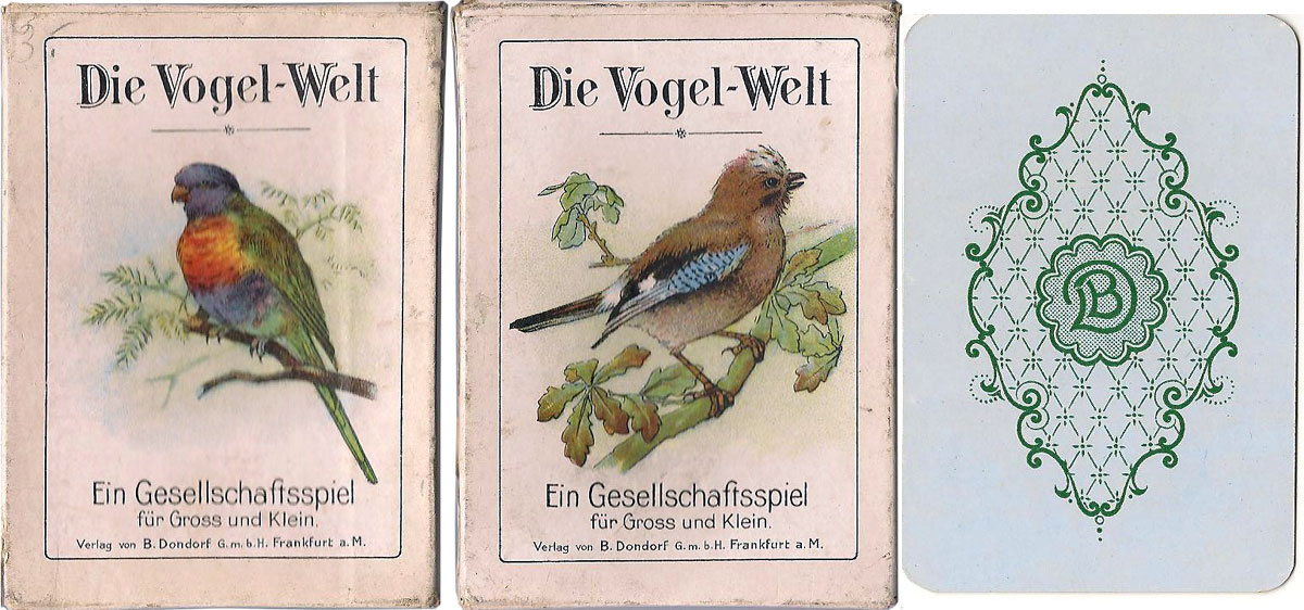 Dondorf’s “Die Vogel-Welt” No. 351 card game, c.1905