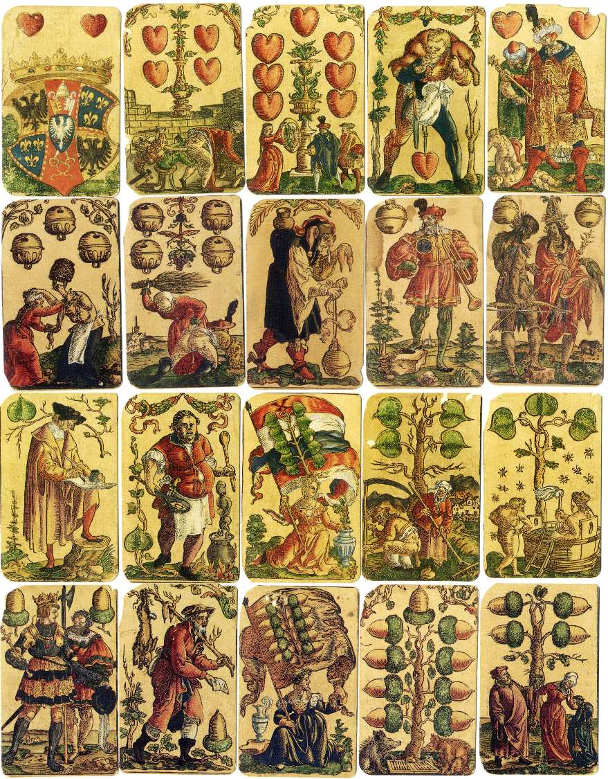 Satirical Playing Cards designed by Peter Flötner, Nuremberg, c.1545