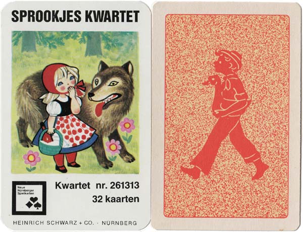 Fairy Tales quartet published by Heinrich Schwarz + Co for Dutch market, c.1970