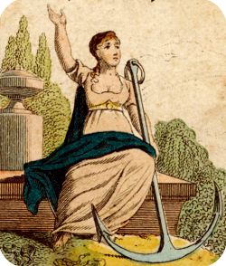 Fortune Telling Deck by Industrie Comptoir, Leipzig c.1818 Detail from Fortune Telling Deck by Industrie Comptoir, Leipzig c.1818