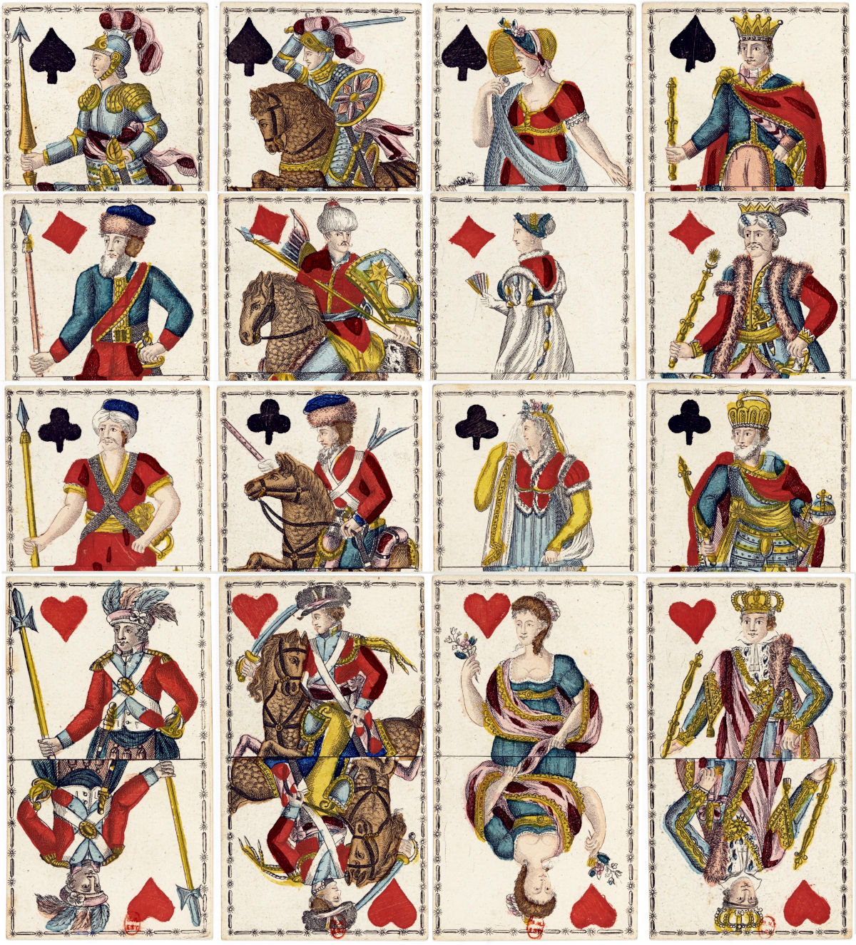 Cartes “Ethnologiques” printed by Joseph Fetscher, Munich,c.1820. Bibliothèque nationale de France