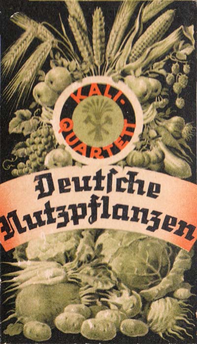 Deutsche Nutzpflanzen - Quartett game promoting Kali brand crop fertilizer, 1938