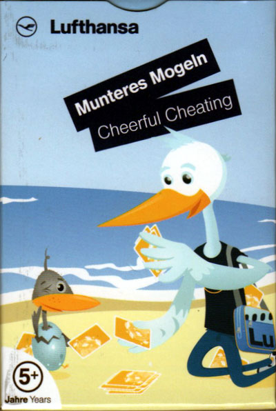 Munteres Mogeln (Cheerful Cheating) in-flight card game for Lufthansa by Spiriant