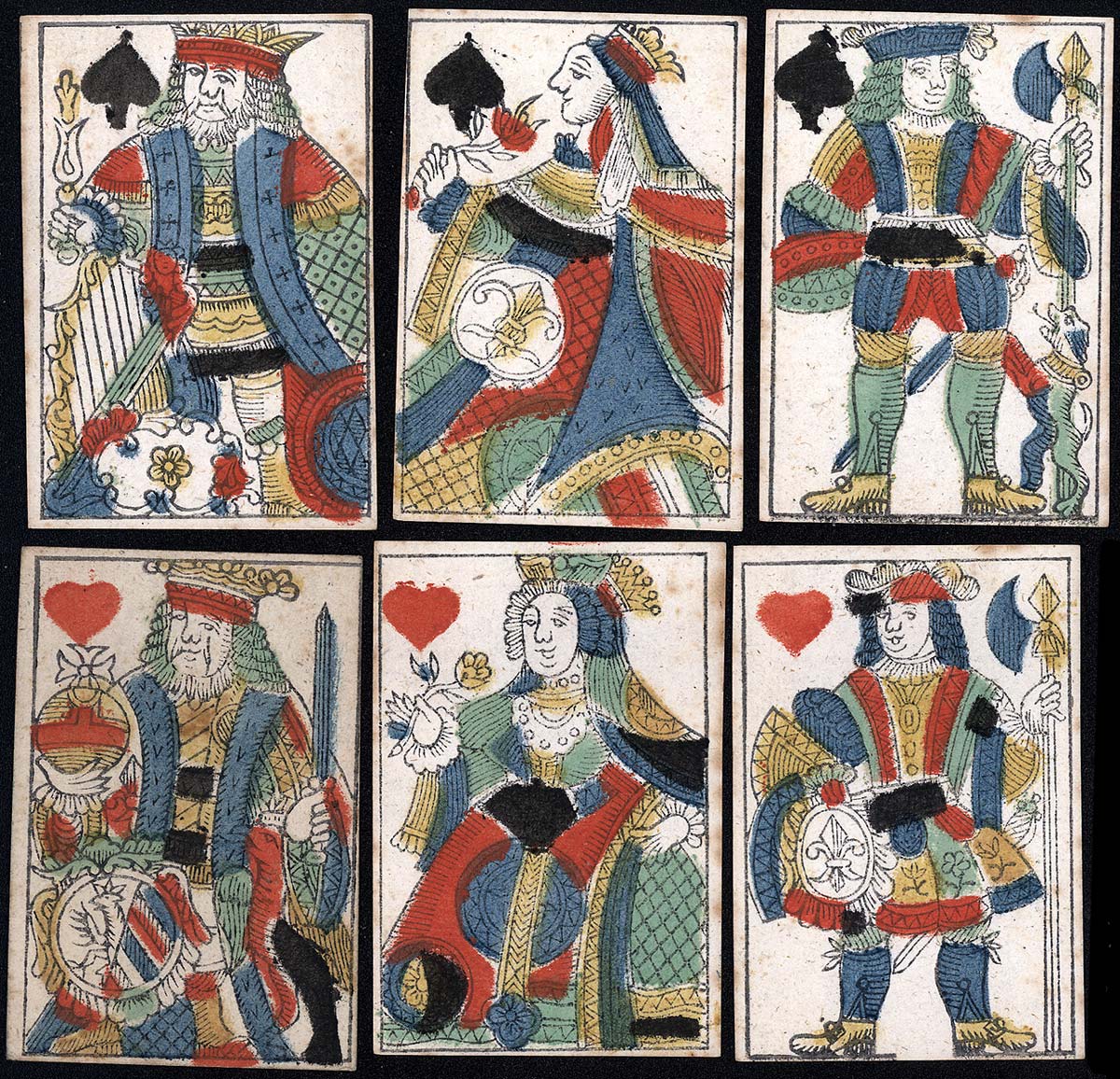 playing cards by I. Schenck, Nuremberg, late XVIIIth century playing cards by I. Schenck, Nuremberg, late XVIIIth century