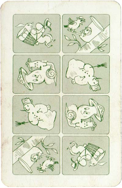 Die 4 Jahreszeiten - Four Seasons quartet game by F X Schmid, Munich 1950