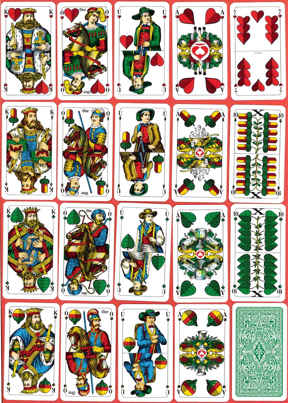 Modern Württemberg Pattern printed by F.X. Schmid of Meckenbeuren, early 2000s