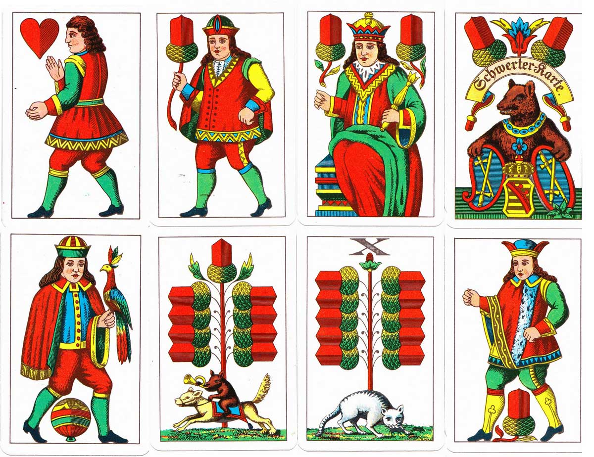 The German Saxon Pattern or Schwerter-Karte by VEB Altenburger Spielkartenfabrik The German Saxon Pattern or Schwerter-Karte by VEB Altenburger Spielkartenfabrik