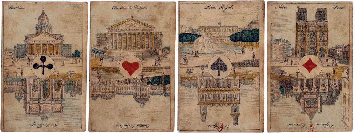 Französisches Bild pack with Monuments de Paris scenic Aces by Johann Anton Steinbergerc.1825. Source gallica.bnf.fr / BnF