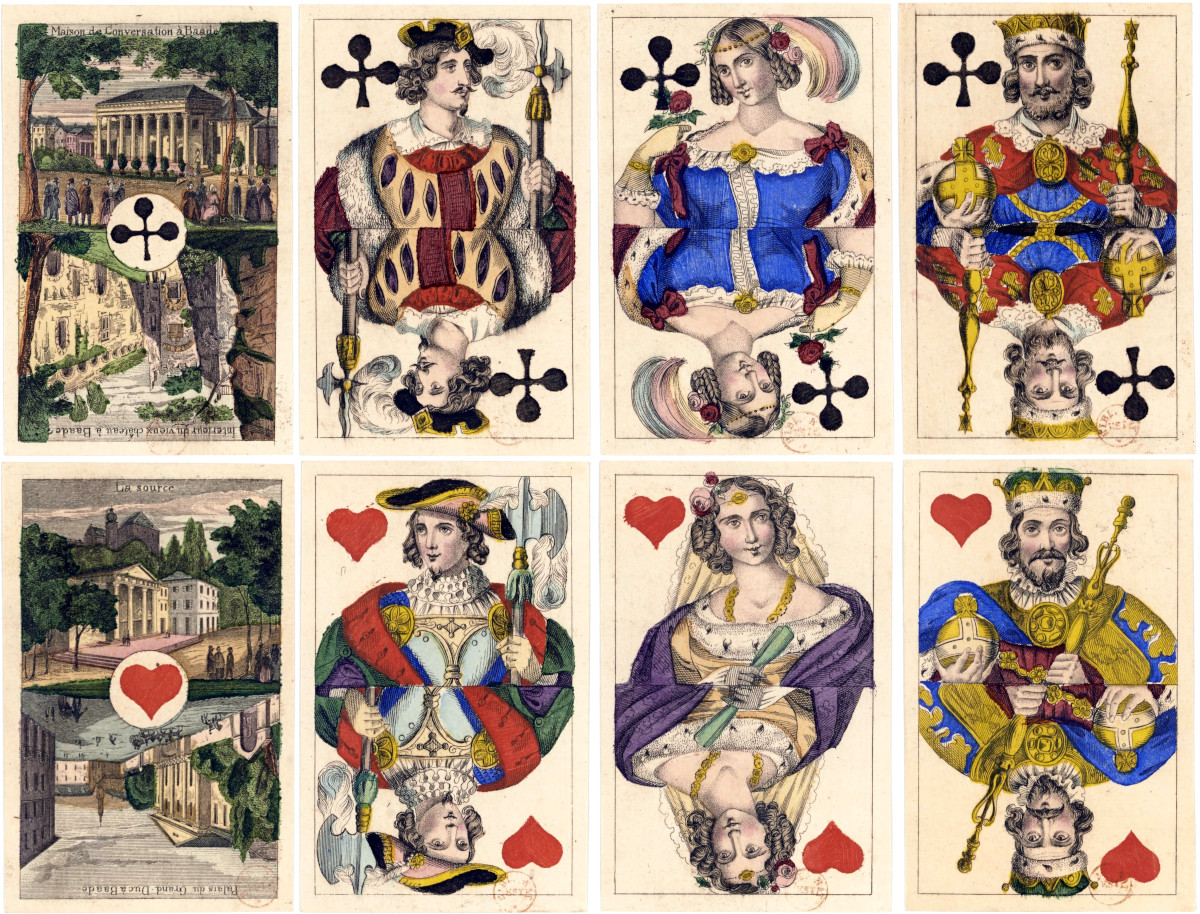 Views of Baade souvenir deck by Johann Anton Steinberger, Frankfurt, c.1825. Source gallica.bnf.fr / BnF