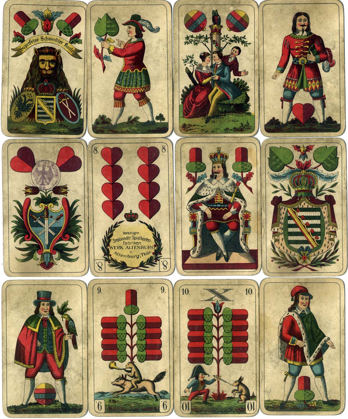 The German Saxon Pattern or Schwerdter Karte The German Saxon Pattern or Schwerdter Karte