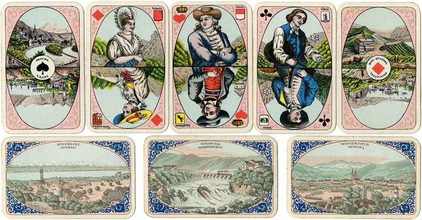 Swiss Album playing cards made by C. L. Wüst, c.1890 Swiss Album playing cards made by C. L. Wüst, c.1890