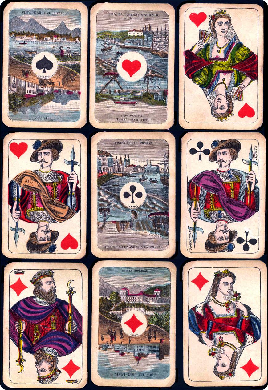 C. L. Wüst's House pattern with Brazilian Scenic Aces, c.1890