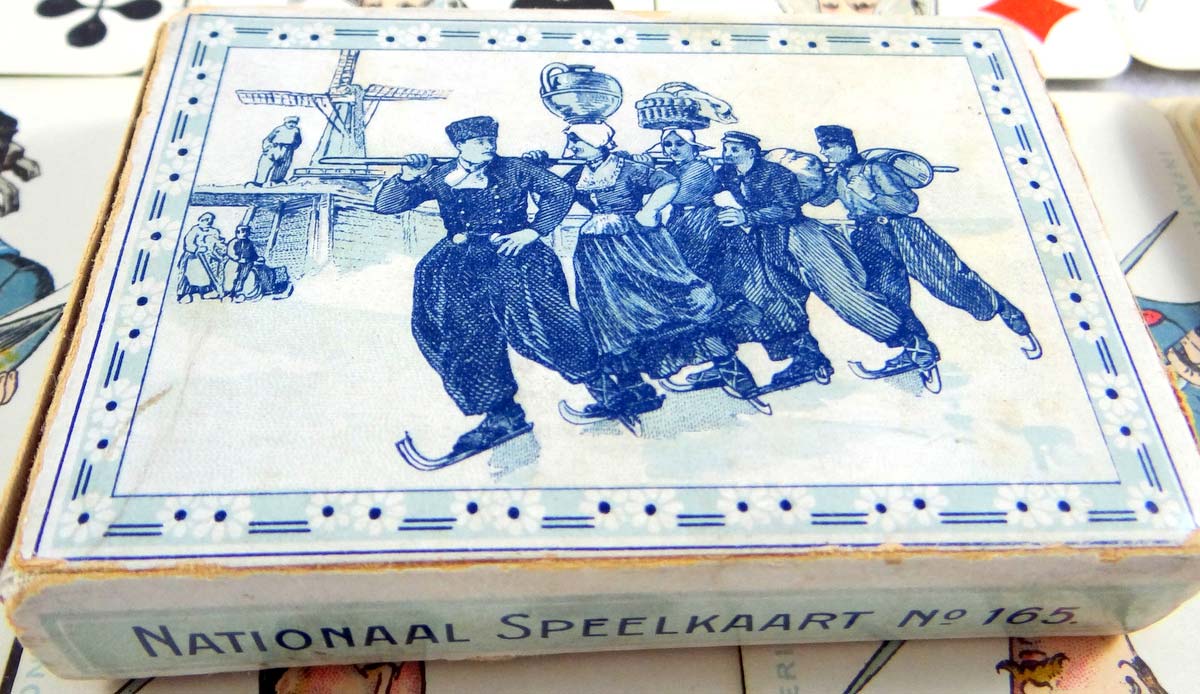 box from Wüst's Nationaal Speelkaart Nº 165, 1905