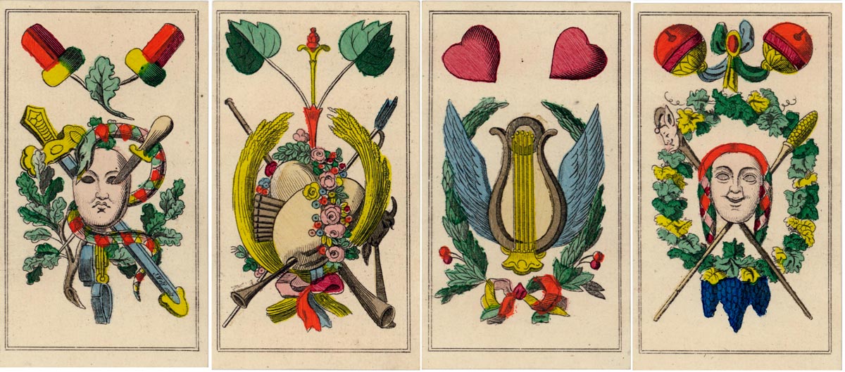 Schiller deck, C. L. Wüst, Frankfurt/Main, c.1834 Schiller deck, C. L. Wüst, Frankfurt/Main, c.1834