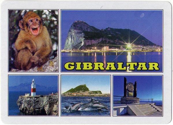 Souvenir Photos of Gibraltar playing cards published by Estoril, c.2012