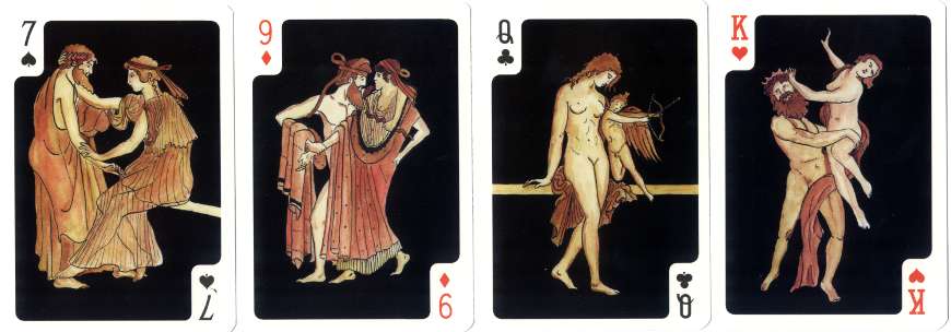 Antique Lovers playing cards published by Editions Panco-Carta