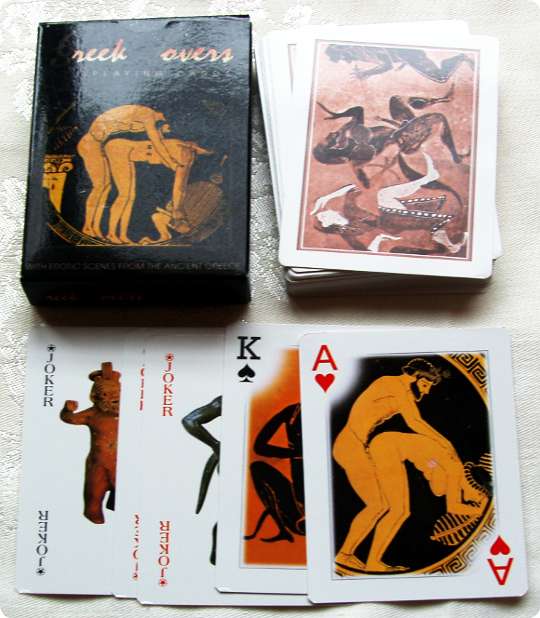 Greek Lovers playing cards