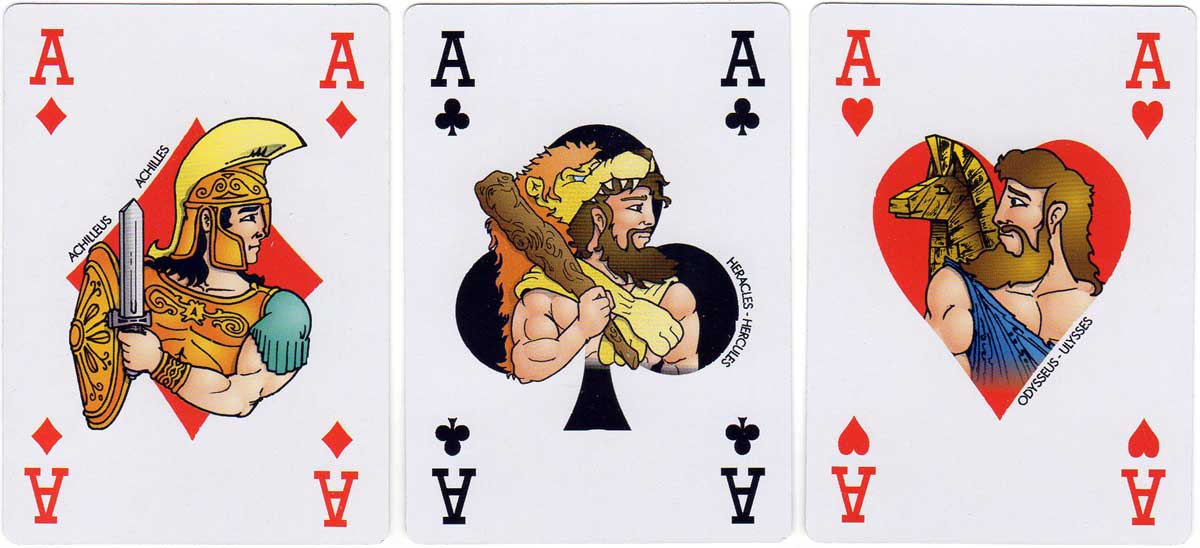 Greek Mythology playing cards published by Editions Haitalis Greek Mythology playing cards published by Editions Haitalis