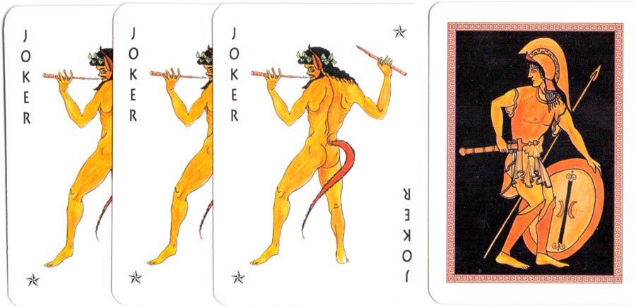 Greek Mythology playing cards published by Greko Editions, Athens, c.1990