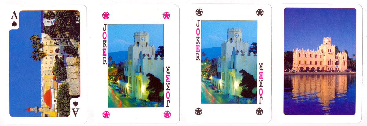 Souvenir playing cards from the Greek island of Kos, published by Eurocard