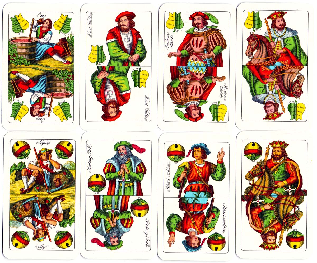 Magyar Kártya Luxus No.123 Hungarian playing cards, made in Hungary, c.1970