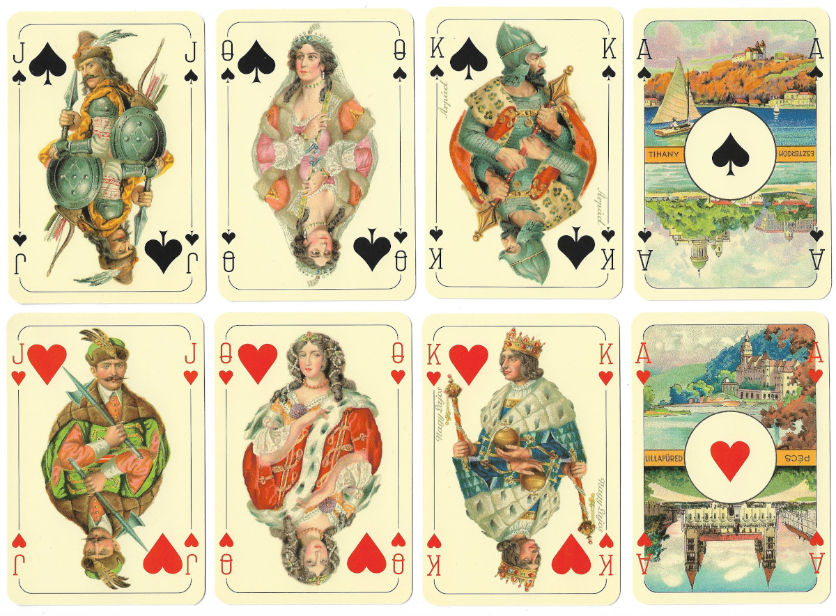 Hungarian Kings Rummy ~ Magyar Királyok Römi published by Játékkártyagyár és Nyomda, c.2005