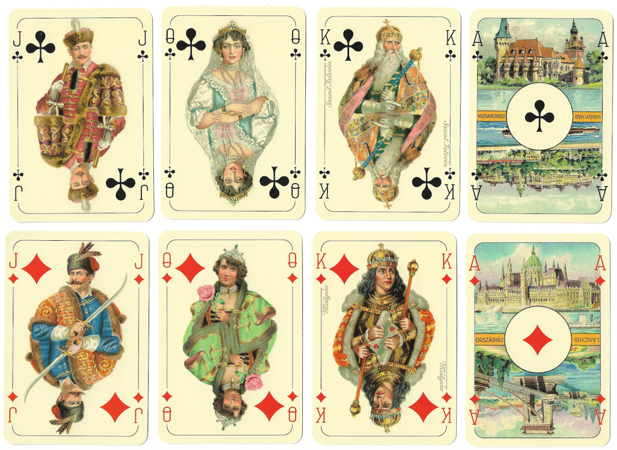 Hungarian Kings Rummy ~ Magyar Királyok Römi published by Játékkártyagyár és Nyomda, c.2005