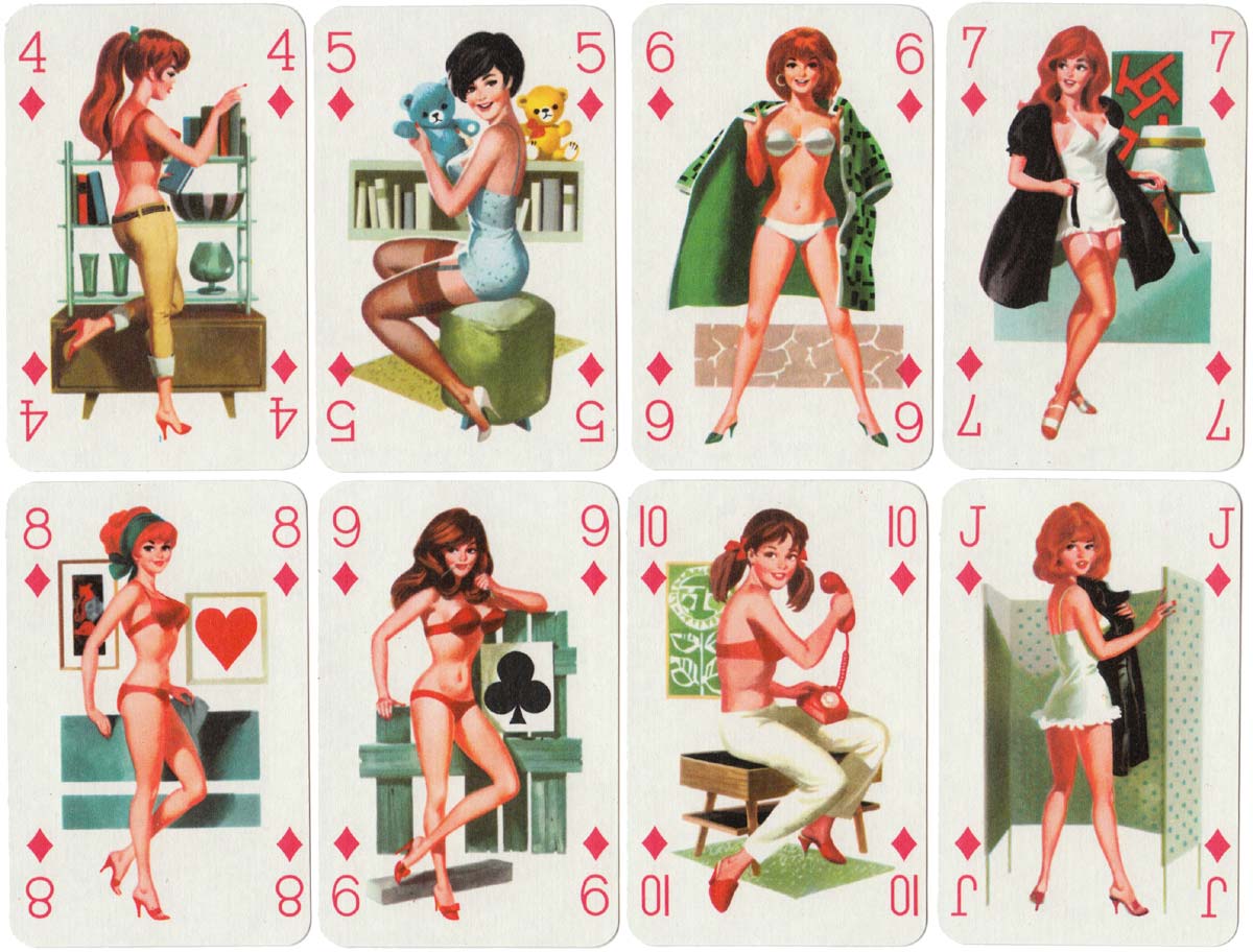 Römihártya pin-up deck from Hungary, c.1975-85