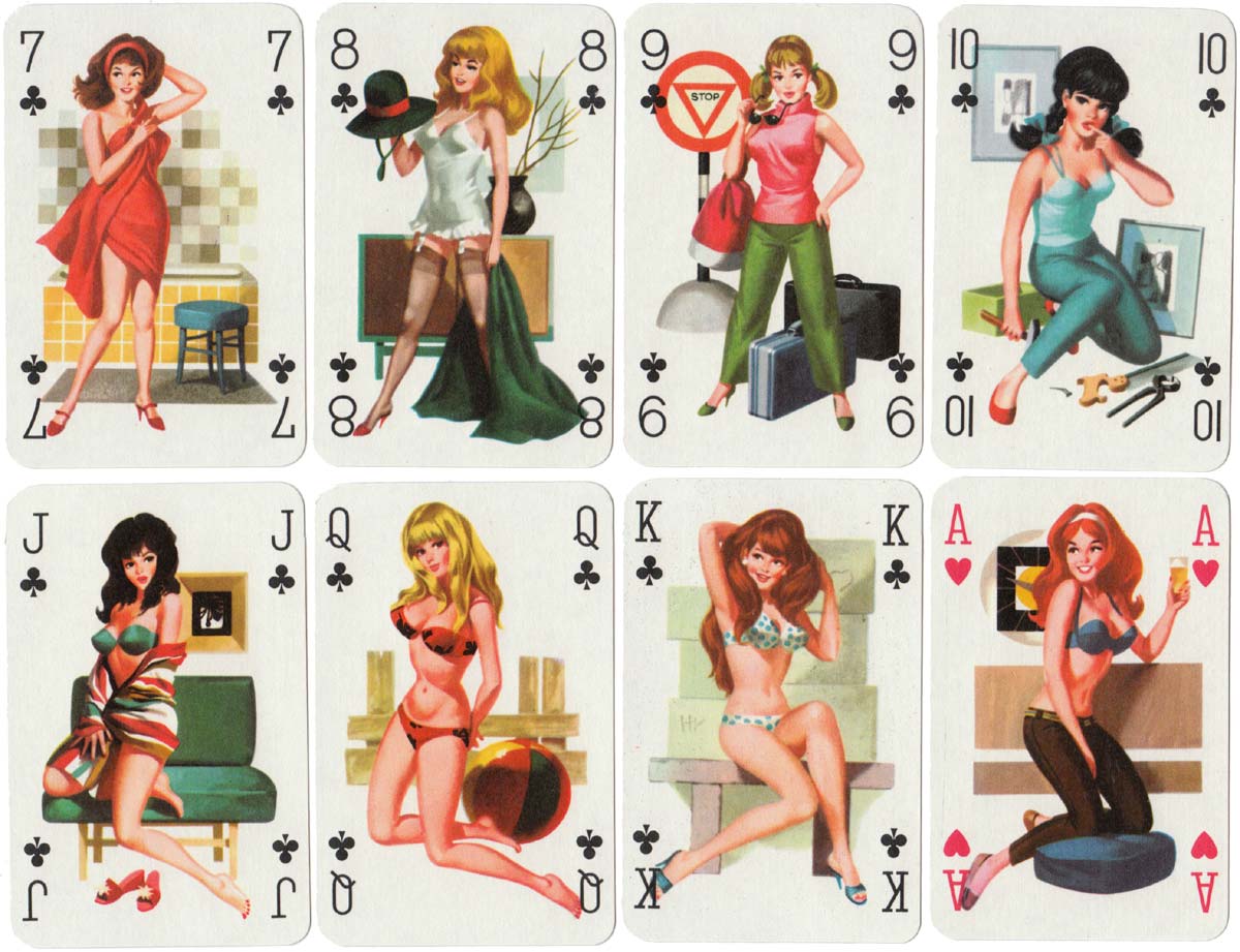 Römihártya pin-up deck from Hungary, c.1975-85