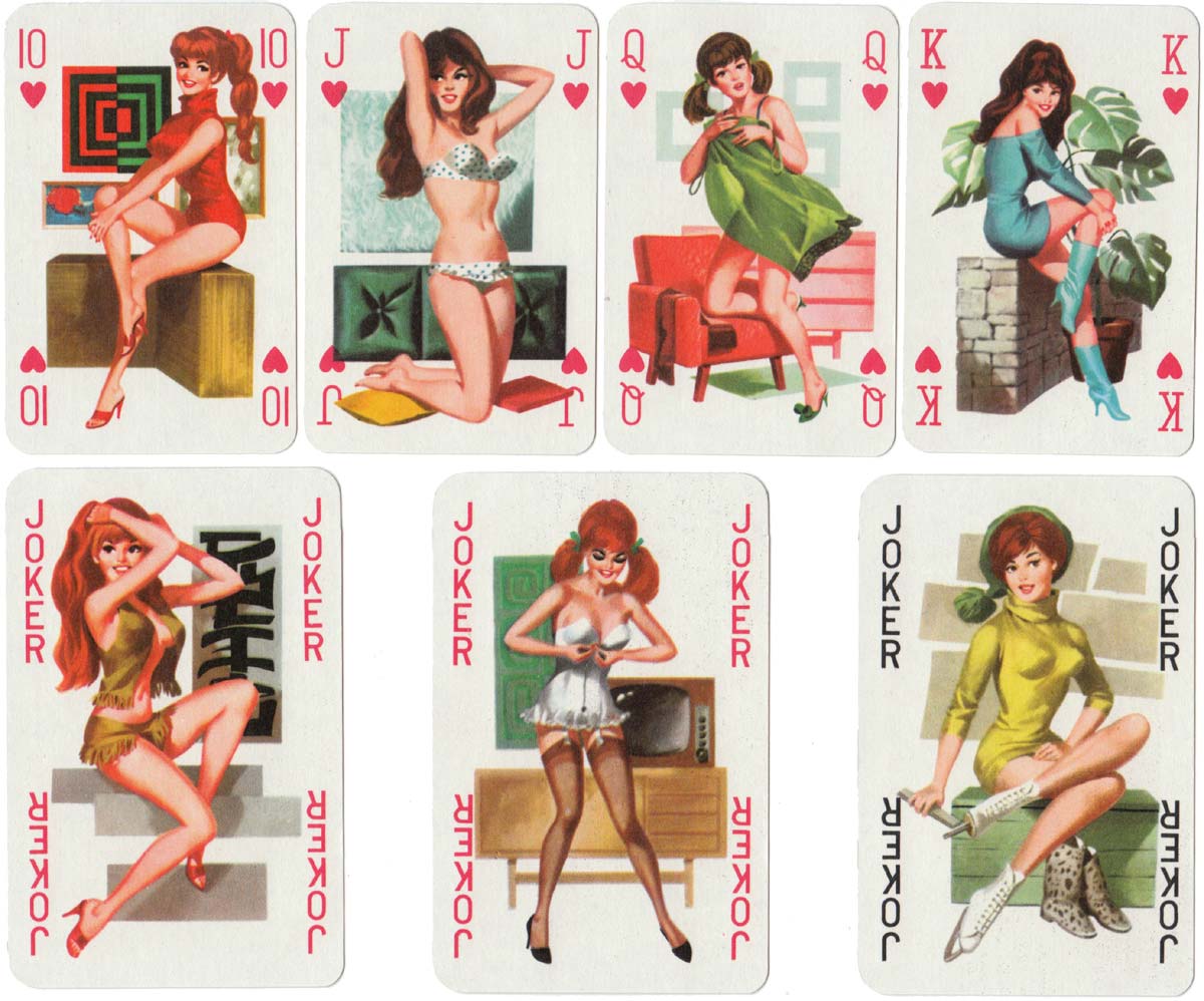 Römihártya pin-up deck from Hungary, c.1975-85