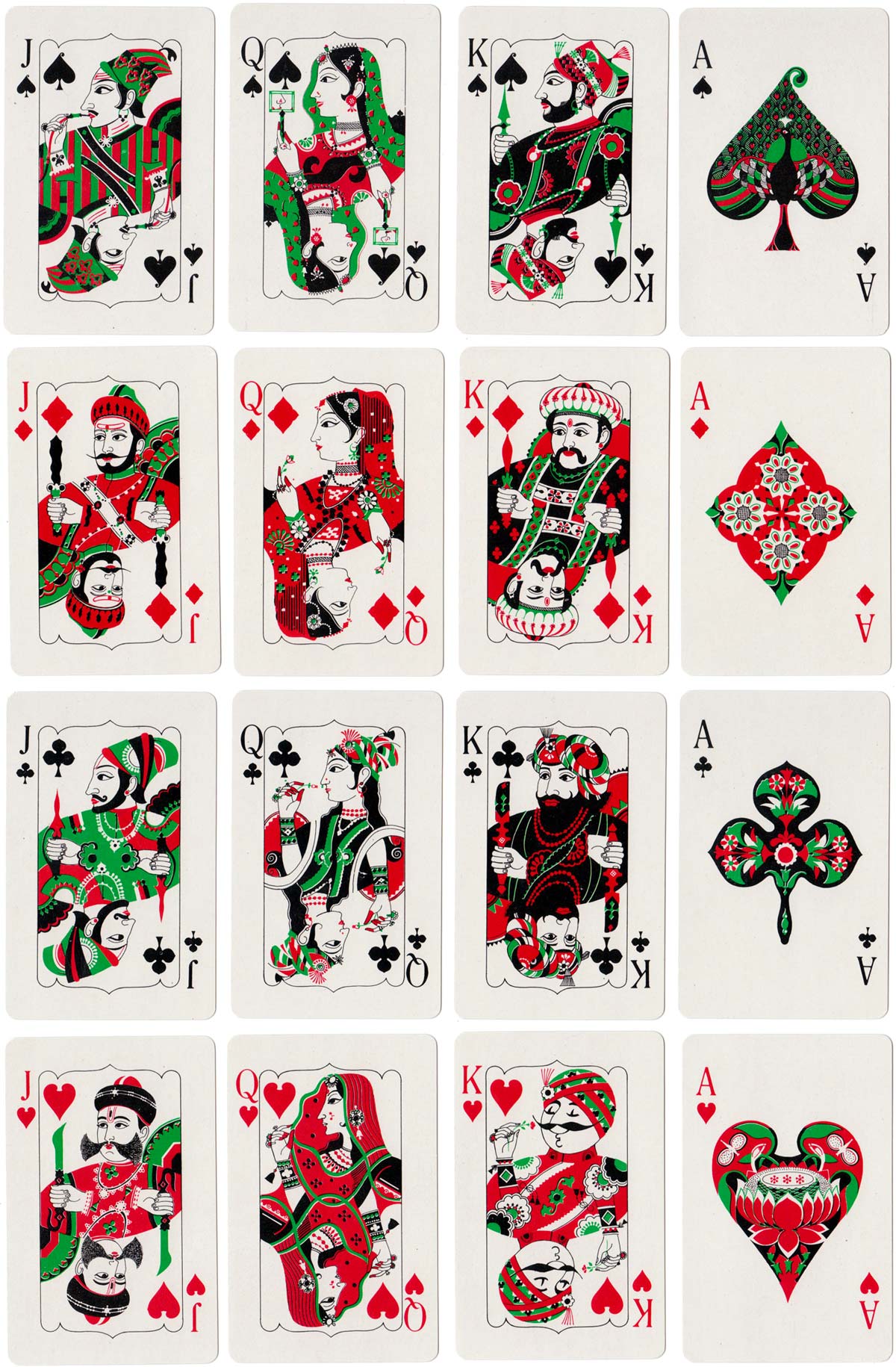 ‘Air India’ playing cards, made in India by Playwell Playing Card Co., c.1980 ‘Air India’ playing cards, made in India by Playwell Playing Card Co., c.1980