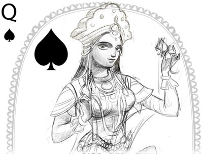 artwork from Bharata Playing Cards, 2018 artwork from Bharata Playing Cards, 2018
