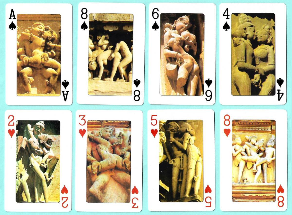 Khajuraho playing cards, India