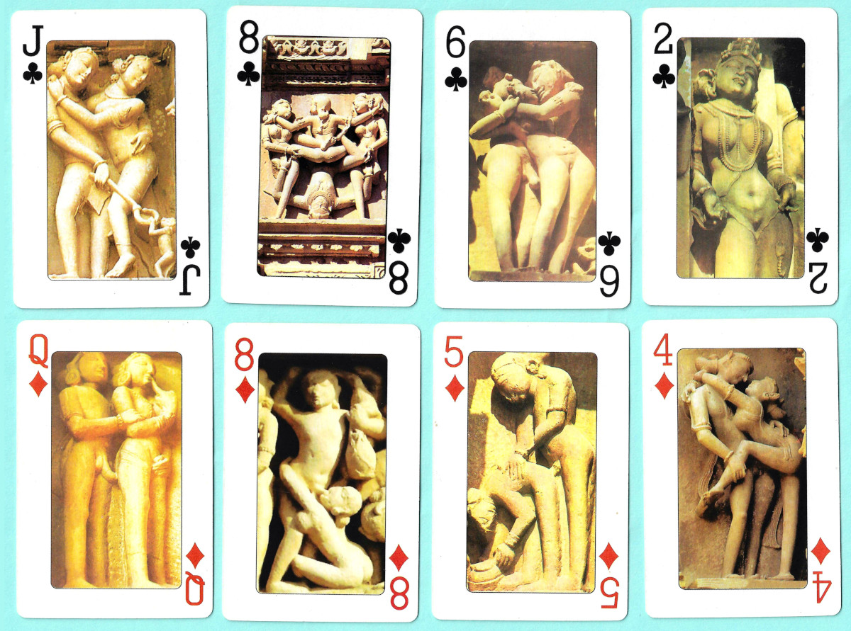 Khajuraho playing cards, India