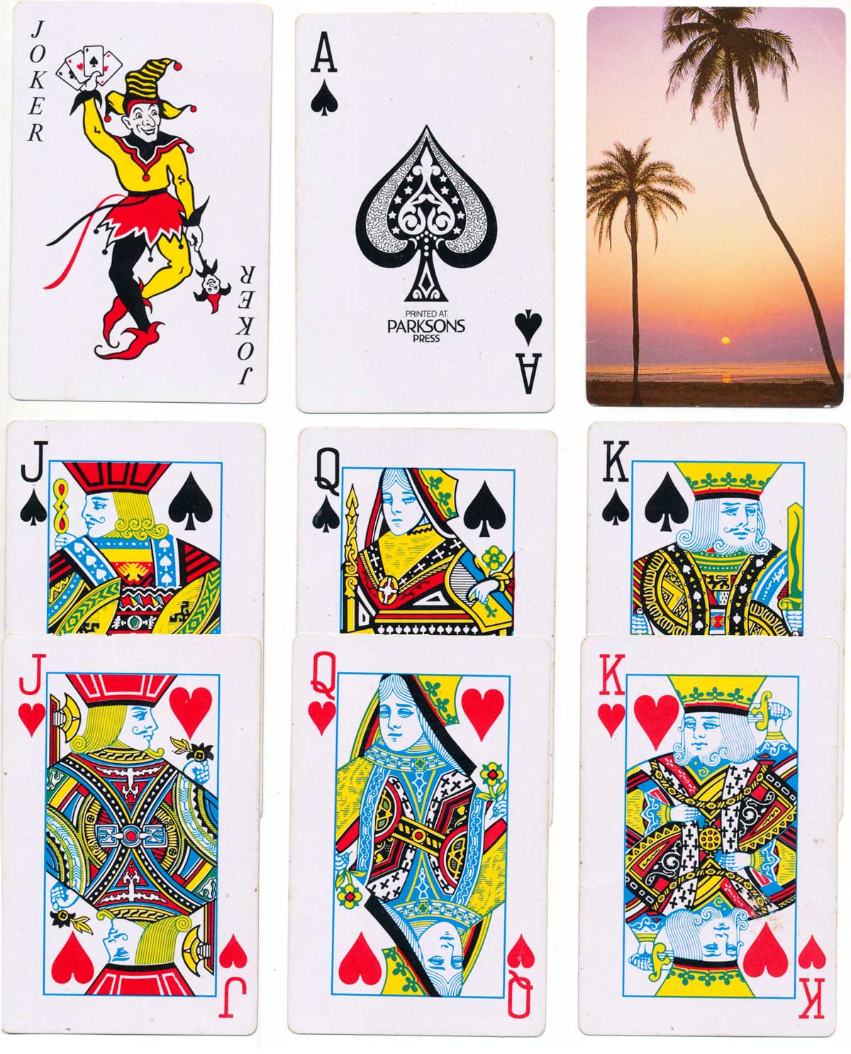 deck for Sunidhi Games and Sports, printed at the Parkinsons Press, 2001