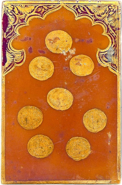 Jeu de Ganjifa persan, 1820. Bibliothèque nationale de France