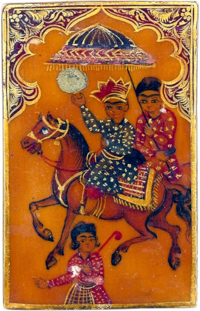 Jeu de Ganjifa persan, 1820. Bibliothèque nationale de France