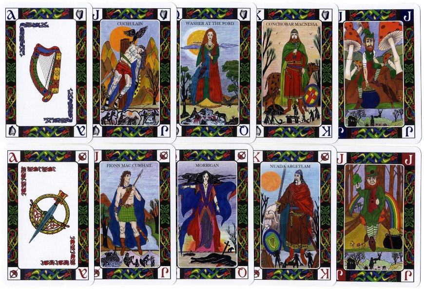 Celtic Journey playing cards - where art and culture meet - designed by Carmen G. Carballeira, 2011