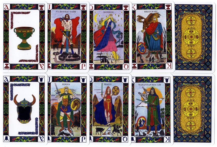 Celtic Journey playing cards, where art and culture meet - designed by Carmen G. Carballeira. 