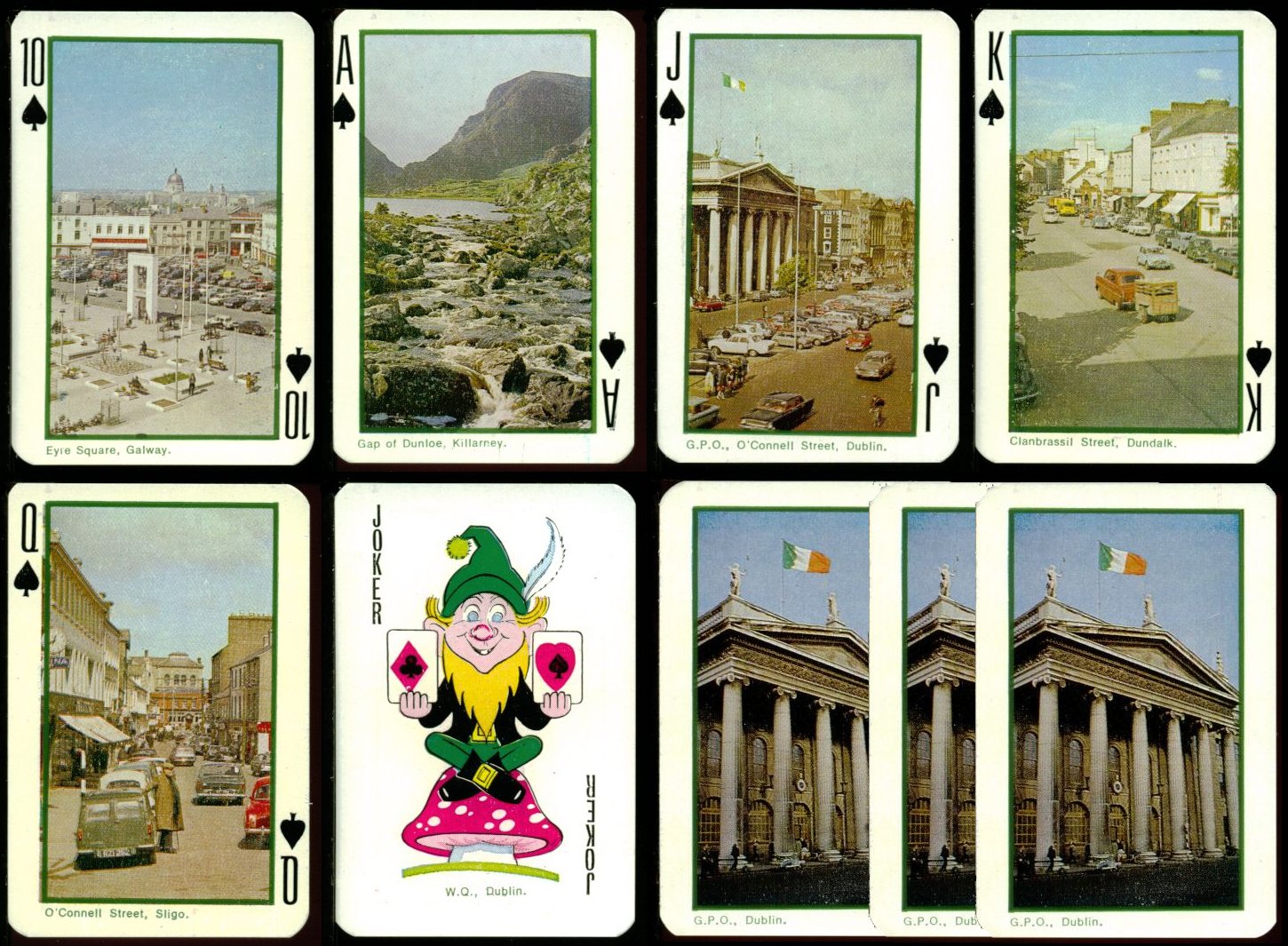 Irish souvenir playing cards